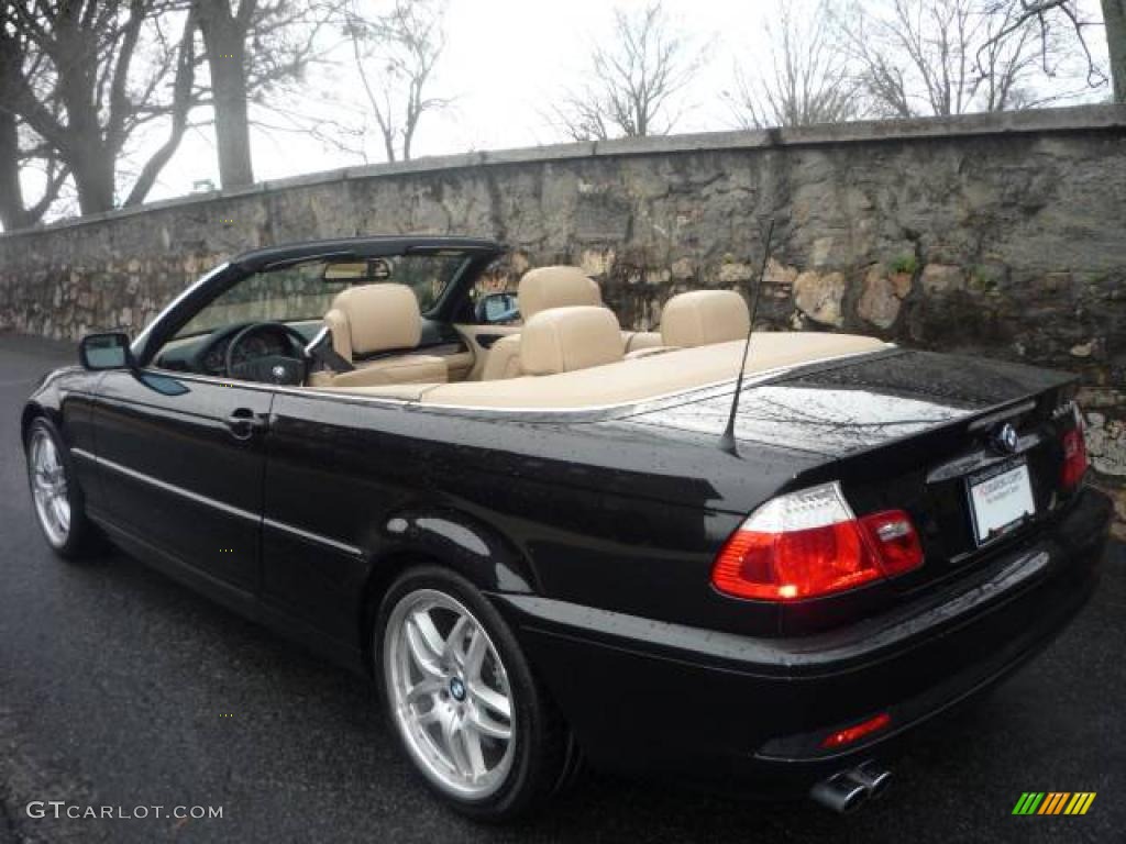 2006 3 Series 330i Convertible - Jet Black / Sand photo #4