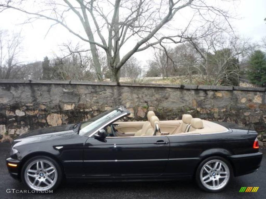 2006 3 Series 330i Convertible - Jet Black / Sand photo #14