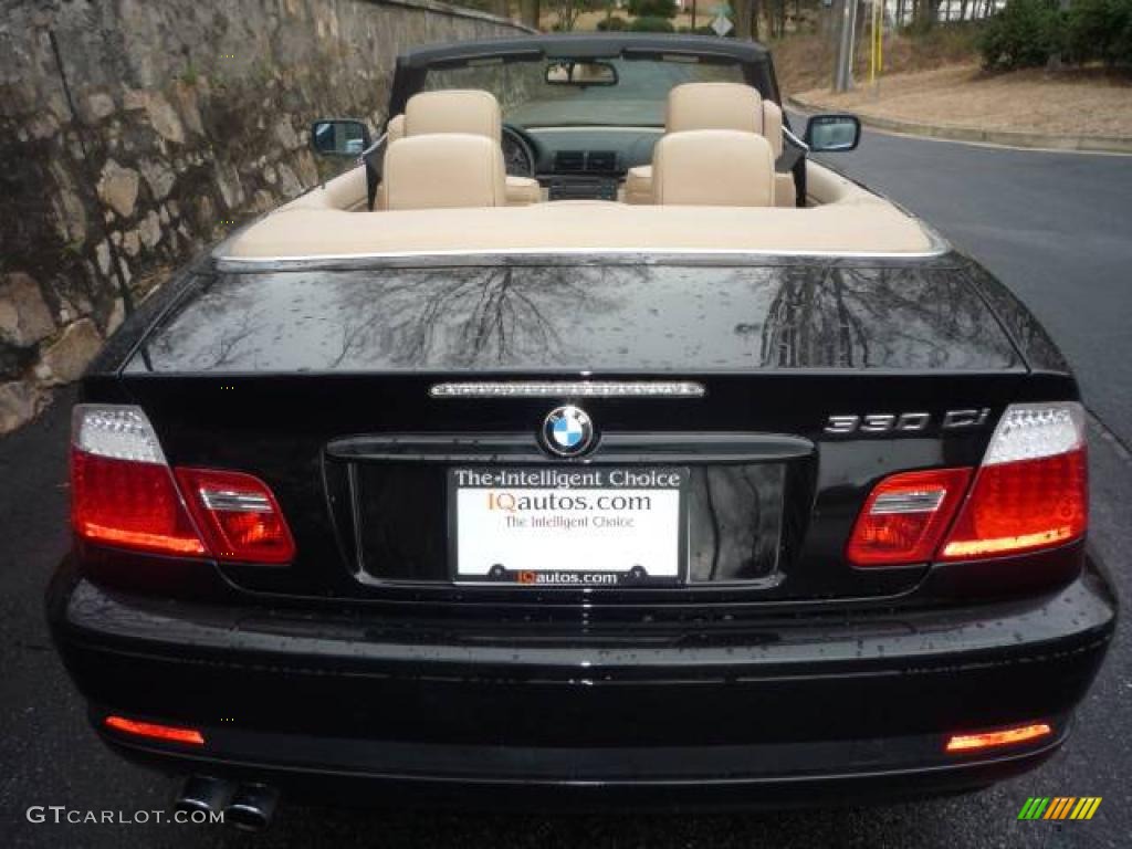 2006 3 Series 330i Convertible - Jet Black / Sand photo #15