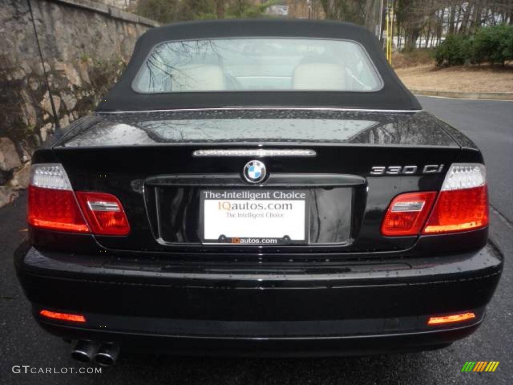 2006 3 Series 330i Convertible - Jet Black / Sand photo #16