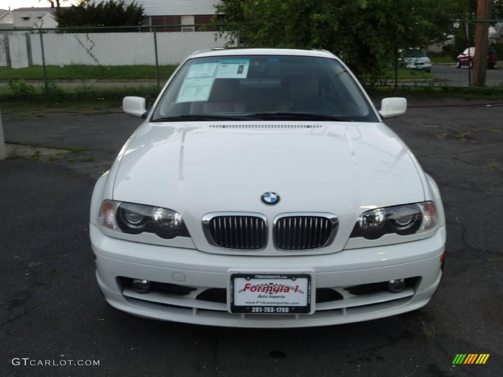 2002 3 Series 325i Coupe - Alpine White / Sand photo #1