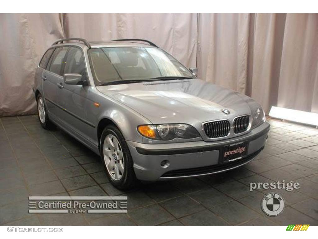 2005 3 Series 325i Wagon - Silver Grey Metallic / Black photo #7