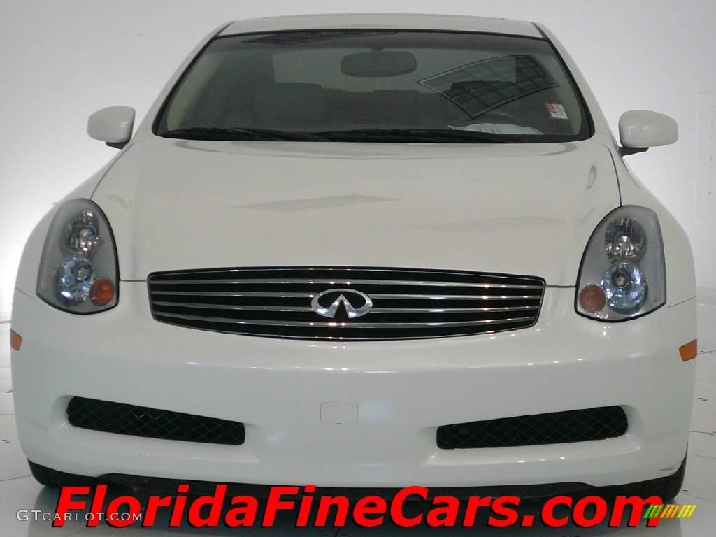 2005 G 35 Coupe - Ivory Pearl / Stone photo #5