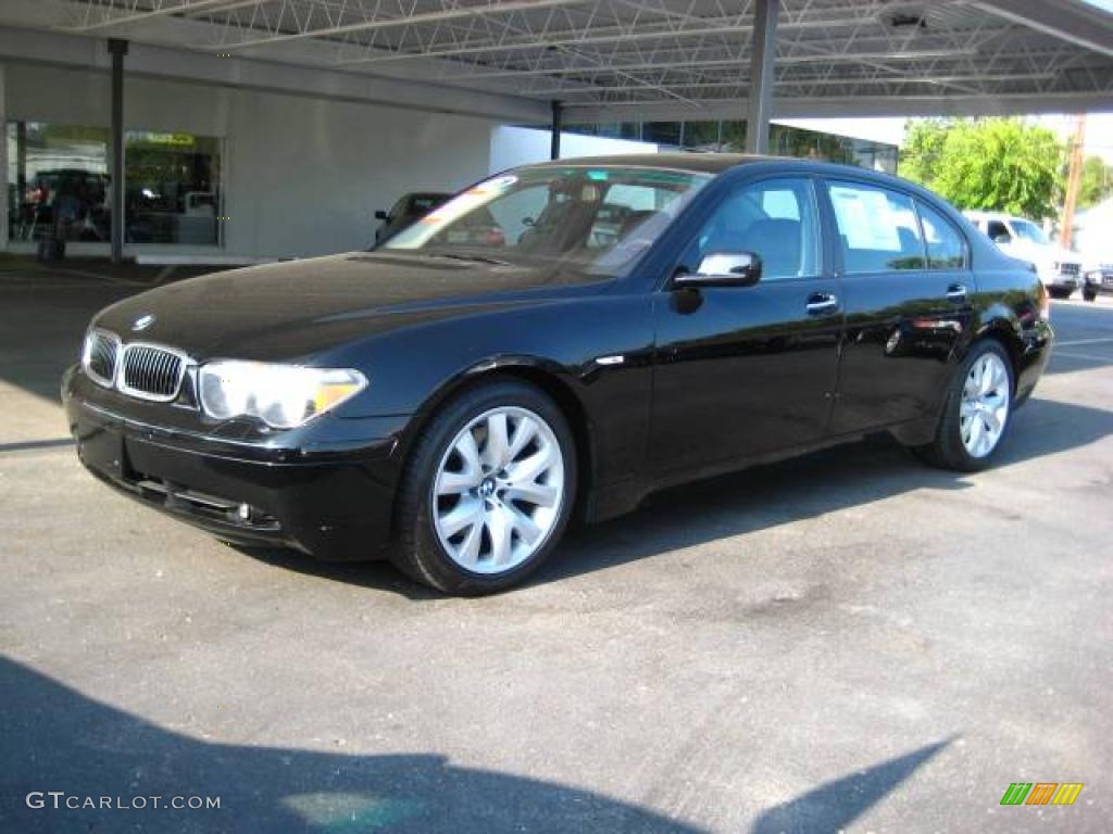 2005 7 Series 745Li Sedan - Jet Black / Black/Black photo #1