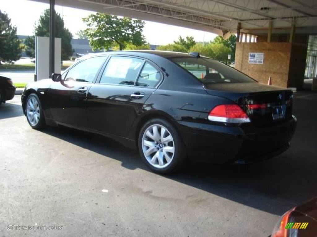 2005 7 Series 745Li Sedan - Jet Black / Black/Black photo #3