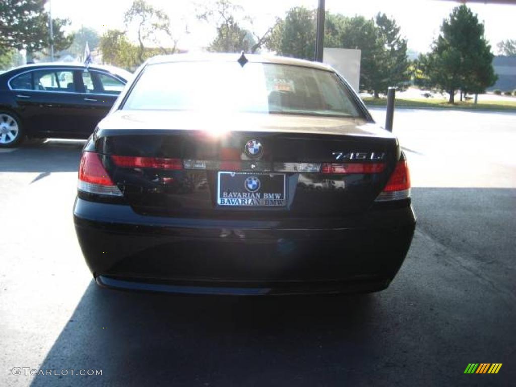 2005 7 Series 745Li Sedan - Jet Black / Black/Black photo #4