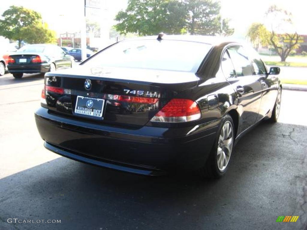 2005 7 Series 745Li Sedan - Jet Black / Black/Black photo #5