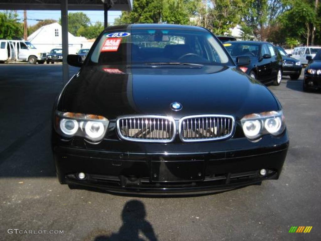 2005 7 Series 745Li Sedan - Jet Black / Black/Black photo #8