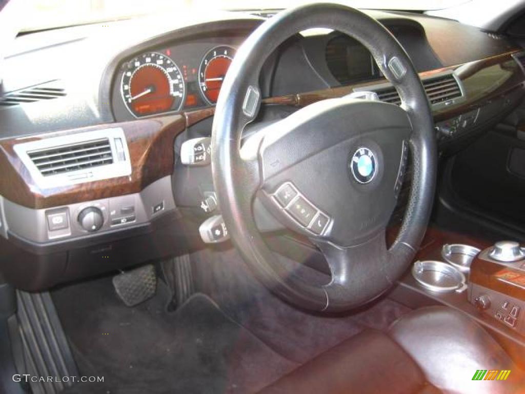 2005 7 Series 745Li Sedan - Jet Black / Black/Black photo #12