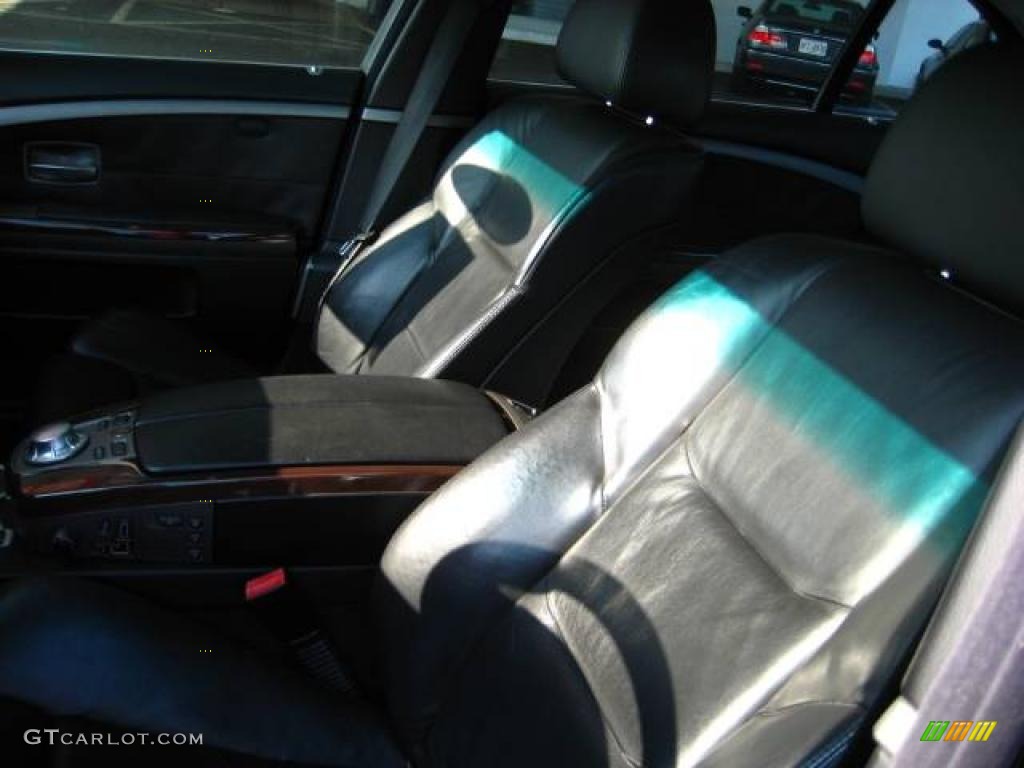 2005 7 Series 745Li Sedan - Jet Black / Black/Black photo #13