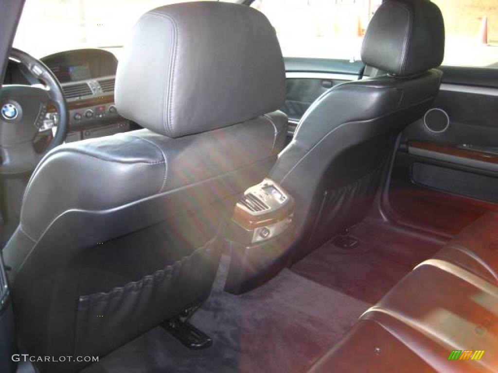 2005 7 Series 745Li Sedan - Jet Black / Black/Black photo #14