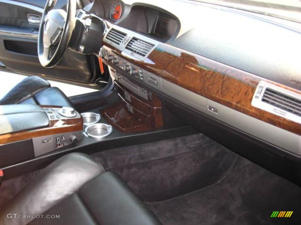 2005 7 Series 745Li Sedan - Jet Black / Black/Black photo #18