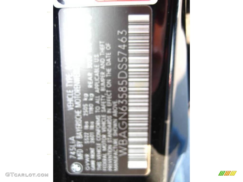 2005 7 Series 745Li Sedan - Jet Black / Black/Black photo #25