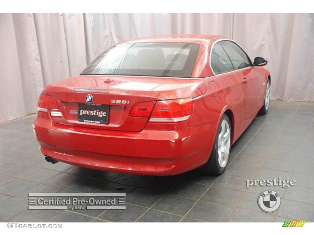 2007 3 Series 328i Convertible - Crimson Red / Black photo #4