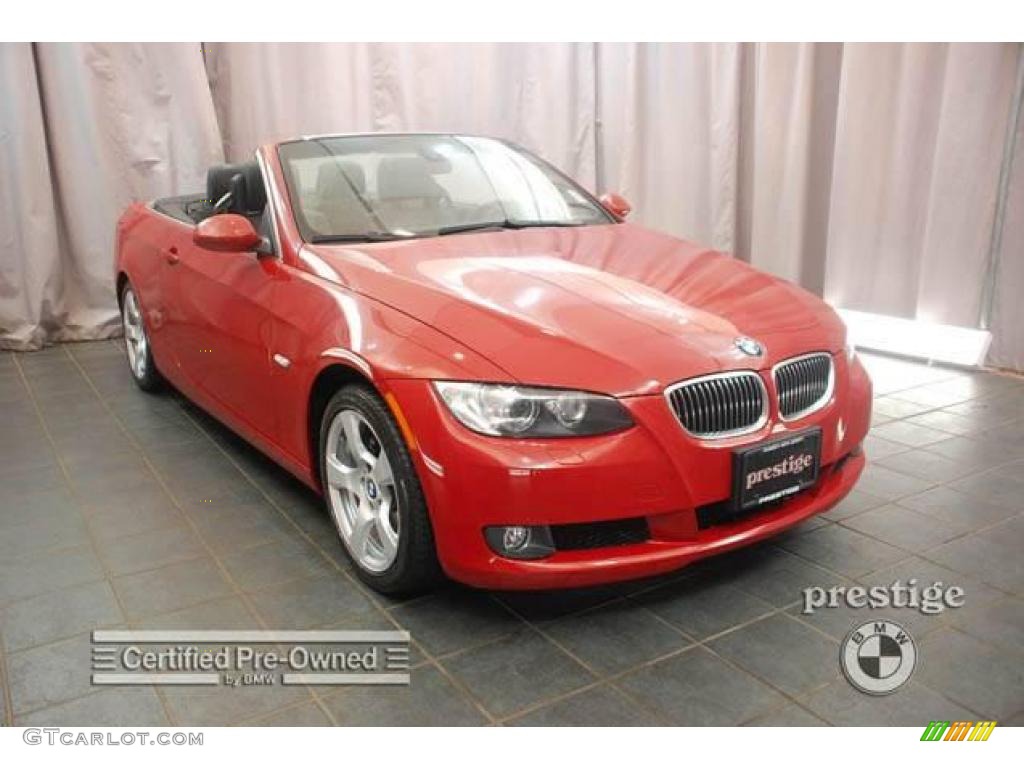 2007 3 Series 328i Convertible - Crimson Red / Black photo #7