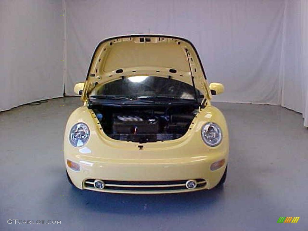2001 New Beetle GLS Coupe - Yellow / Light Grey photo #5