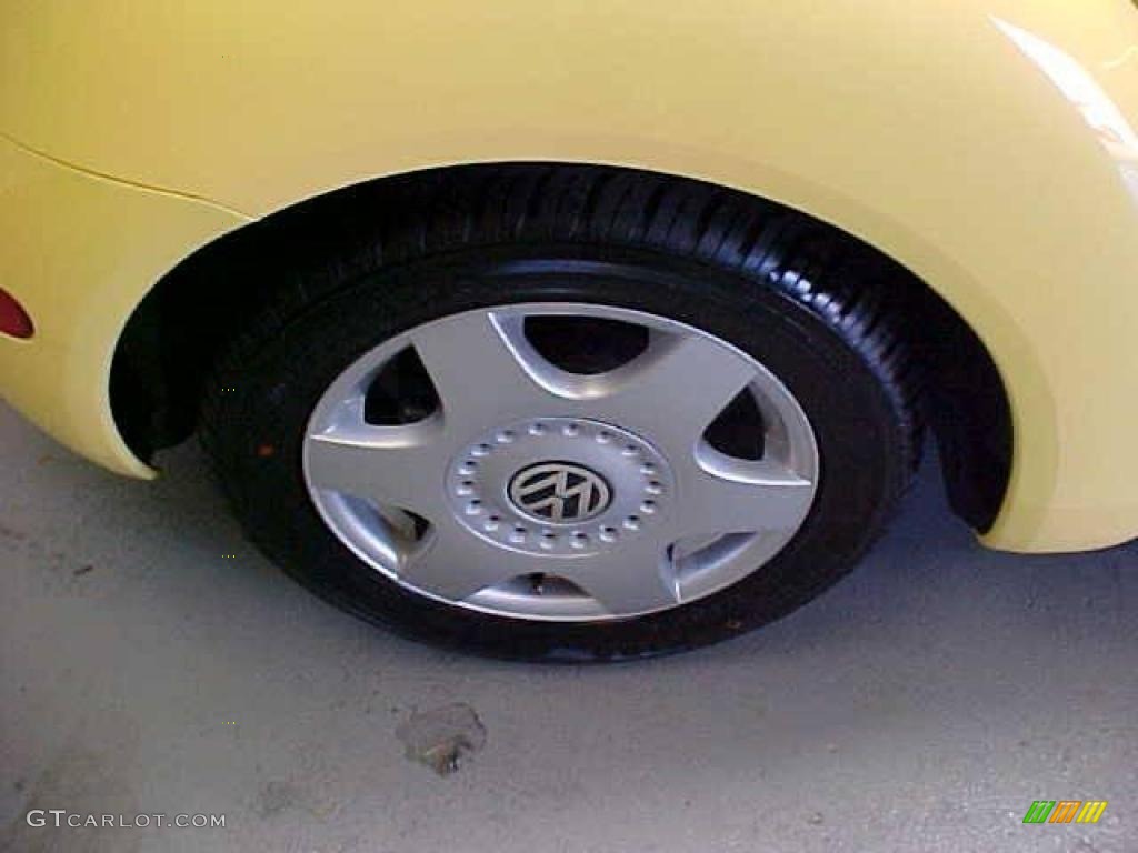 2001 New Beetle GLS Coupe - Yellow / Light Grey photo #11