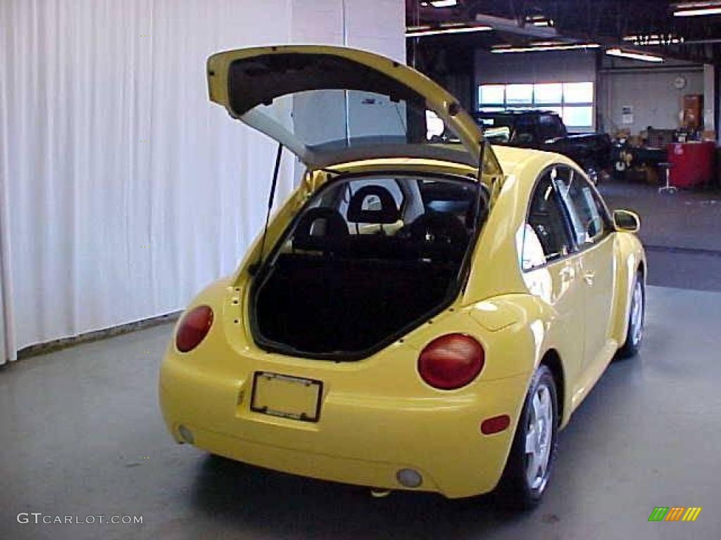 2001 New Beetle GLS Coupe - Yellow / Light Grey photo #12
