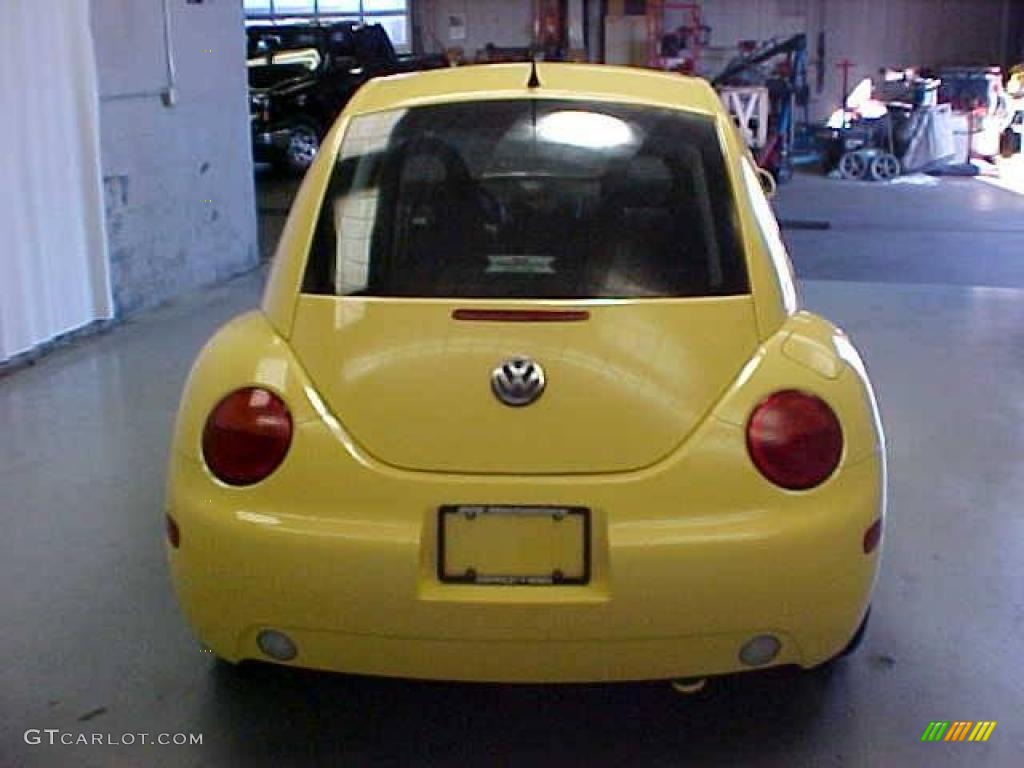 2001 New Beetle GLS Coupe - Yellow / Light Grey photo #13