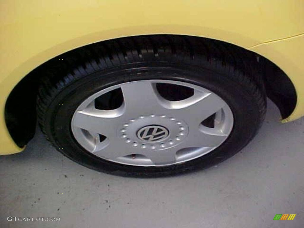 2001 New Beetle GLS Coupe - Yellow / Light Grey photo #14