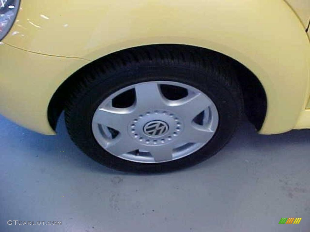 2001 New Beetle GLS Coupe - Yellow / Light Grey photo #23