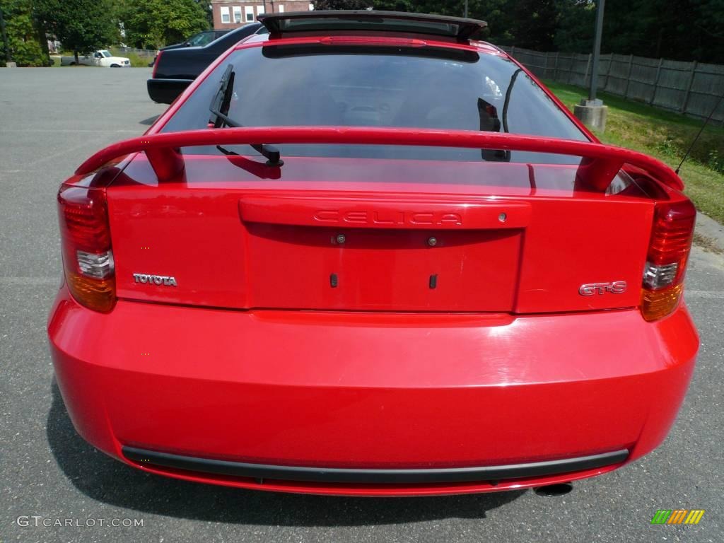 2000 Celica GT-S - Absolutely Red / Black/Silver photo #4