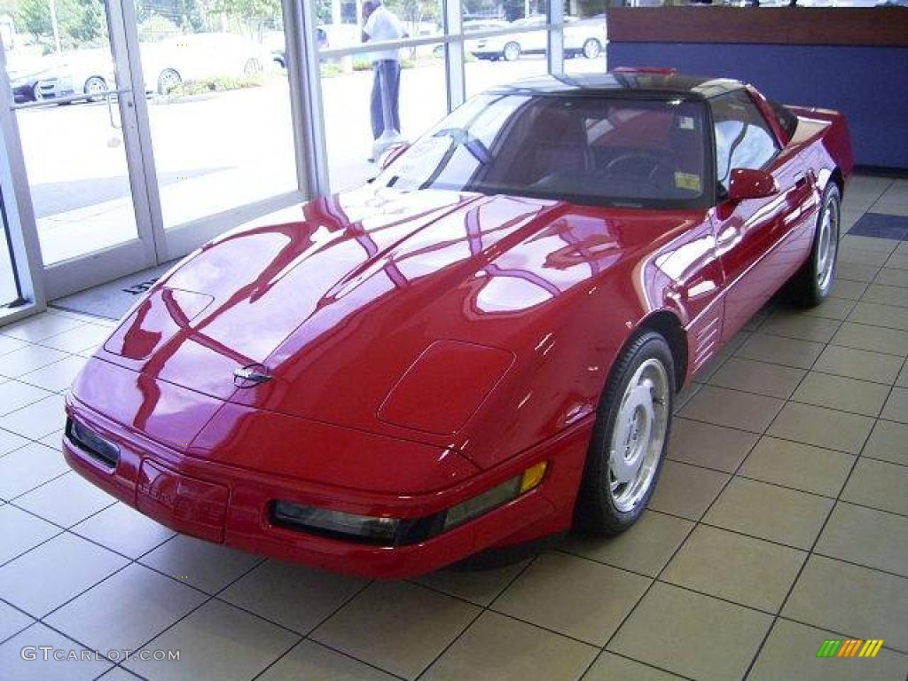 1991 Bright Red Chevrolet Corvette Zr1 17971174 Gtcarlot