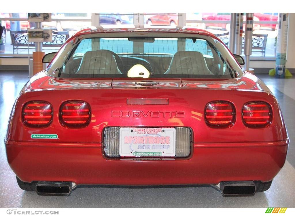 1995 Corvette Coupe - Brilliant Red Metallic / Beige photo #5