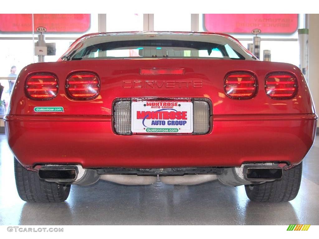 1995 Corvette Coupe - Brilliant Red Metallic / Beige photo #6