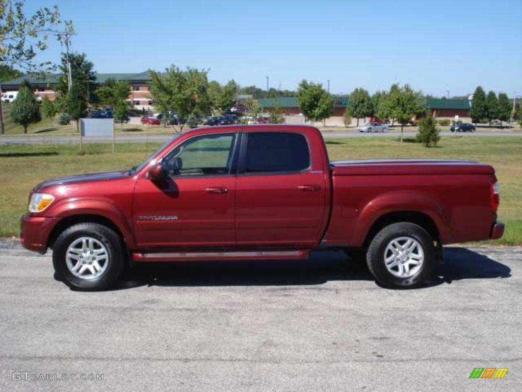 2005 Tundra Limited Double Cab 4x4 - Salsa Red Pearl / Taupe photo #10