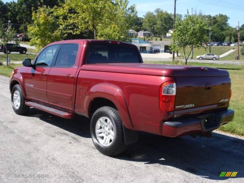 2005 Tundra Limited Double Cab 4x4 - Salsa Red Pearl / Taupe photo #11