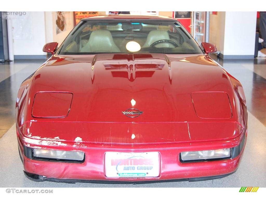 1995 Corvette Coupe - Brilliant Red Metallic / Beige photo #10