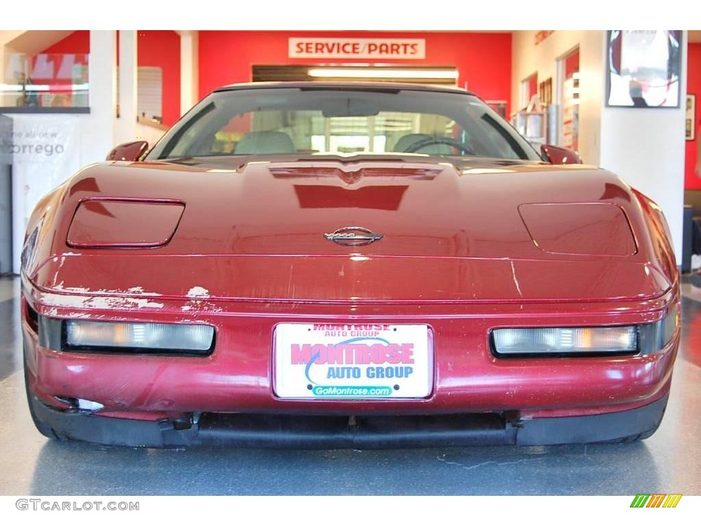 1995 Corvette Coupe - Brilliant Red Metallic / Beige photo #11