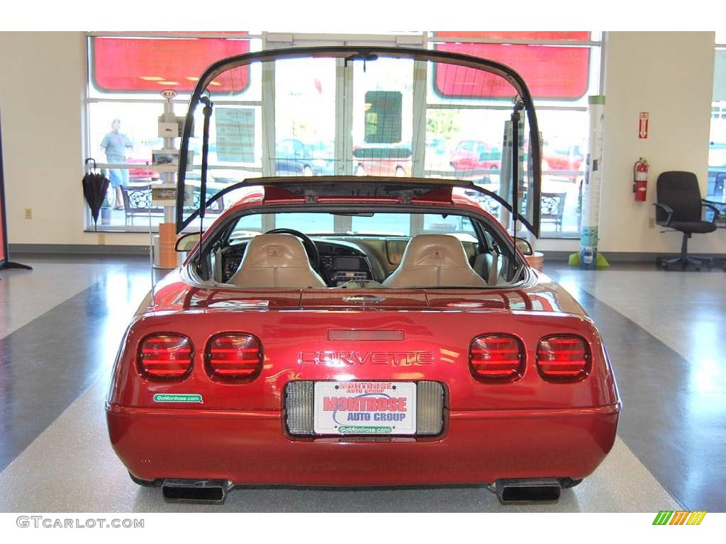 1995 Corvette Coupe - Brilliant Red Metallic / Beige photo #36
