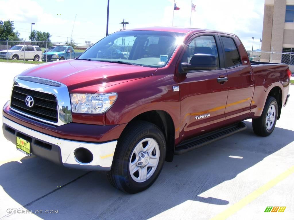 2009 Tundra SR5 Double Cab - Salsa Red Pearl / Sand photo #7