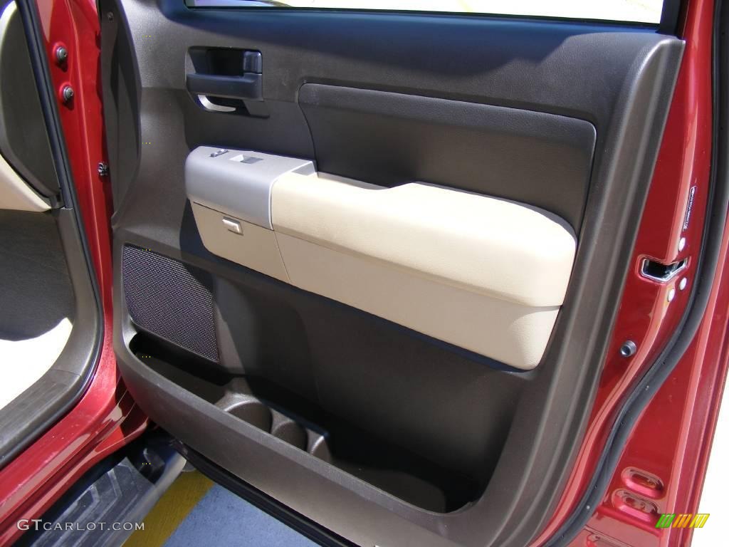 2009 Tundra SR5 Double Cab - Salsa Red Pearl / Sand photo #29