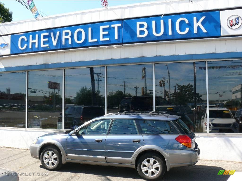 2005 Outback 2.5i Wagon - Atlantic Blue Pearl / Off Black photo #1