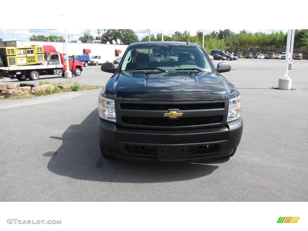 2008 Silverado 1500 Work Truck Regular Cab - Black / Dark Titanium photo #8