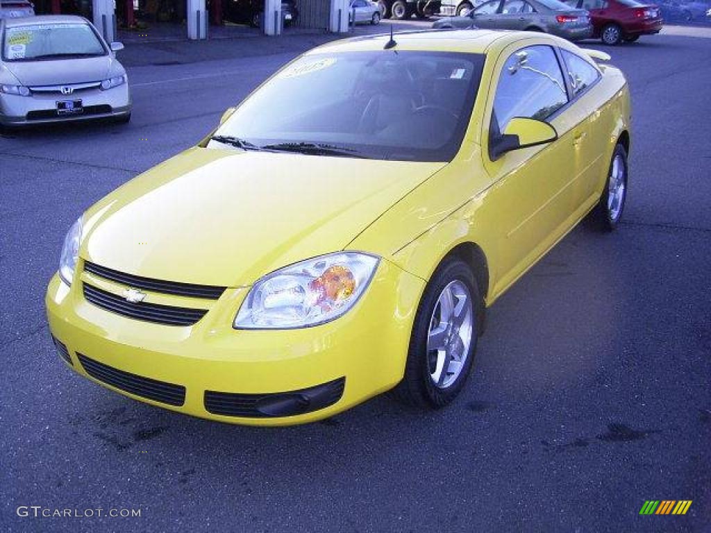 2005 Cobalt LS Coupe - Rally Yellow / Ebony photo #1