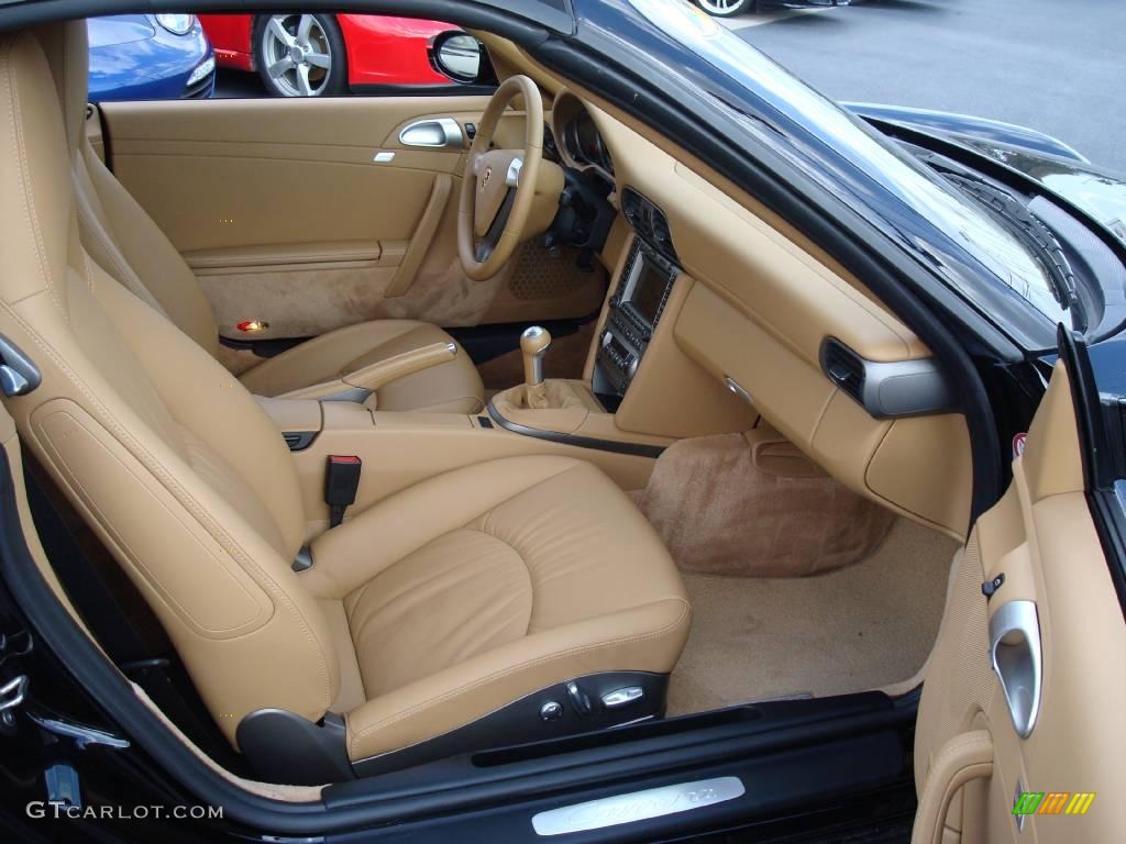 Sand Beige Interior 2006 Porsche 911 Carrera Cabriolet Photo #17977759