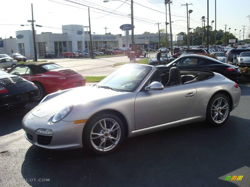 2009 911 Carrera Cabriolet - Arctic Silver Metallic / Black photo #10