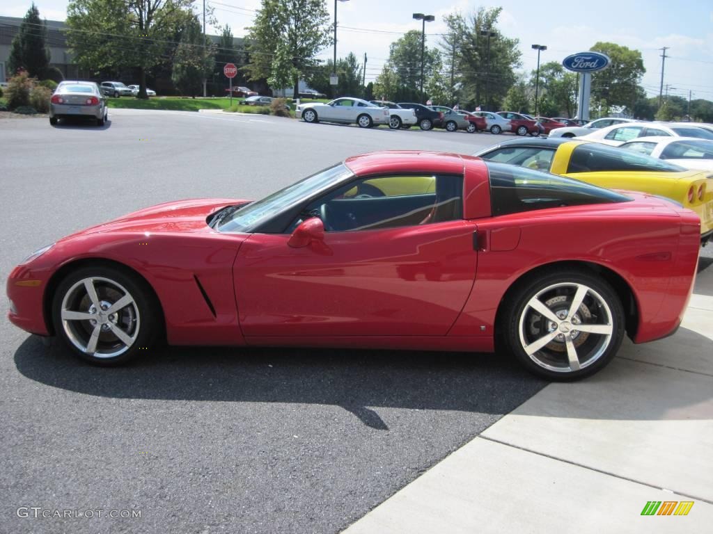 2009 Corvette Coupe - Victory Red / Red photo #4