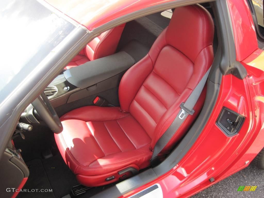 2009 Corvette Coupe - Victory Red / Red photo #10