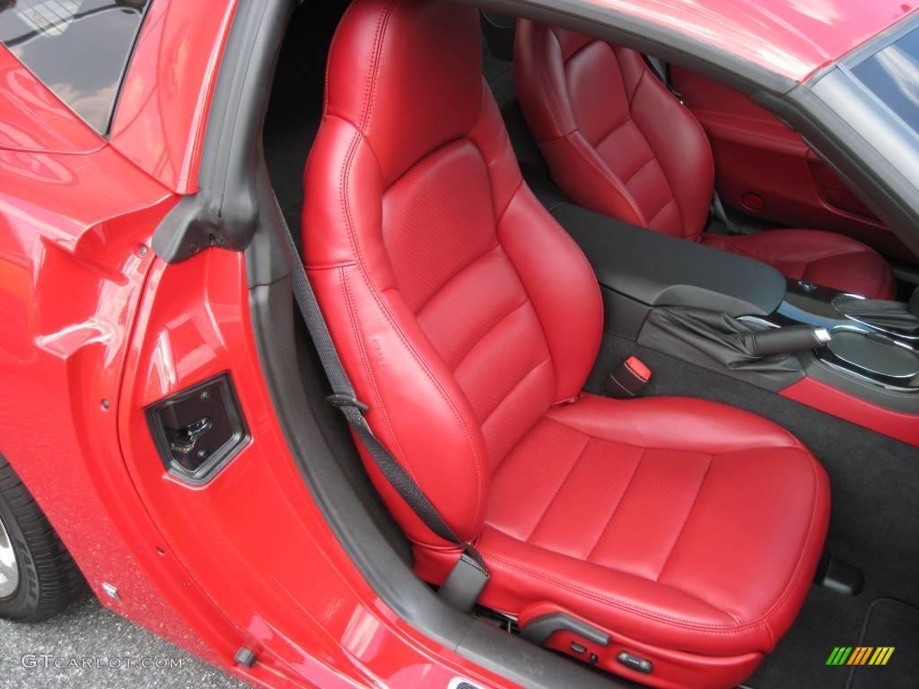 2009 Corvette Coupe - Victory Red / Red photo #15