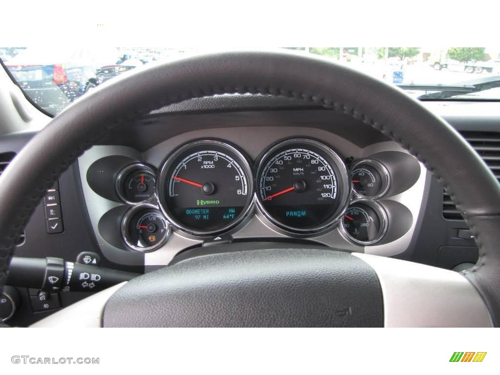 2009 Silverado 1500 Hybrid Crew Cab 4x4 - Black / Ebony photo #25