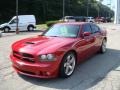 2006 Inferno Red Crystal Pearl Dodge Charger SRT-8  photo #5