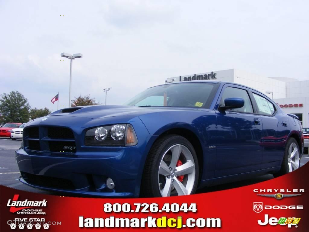 2010 Charger SRT8 - Deep Water Blue Pearl / Dark Slate Gray photo #1