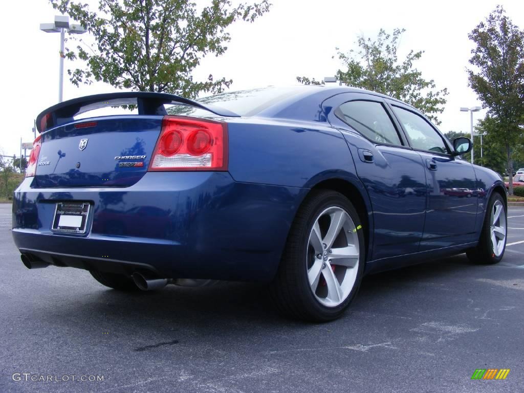 2010 Charger SRT8 - Deep Water Blue Pearl / Dark Slate Gray photo #3