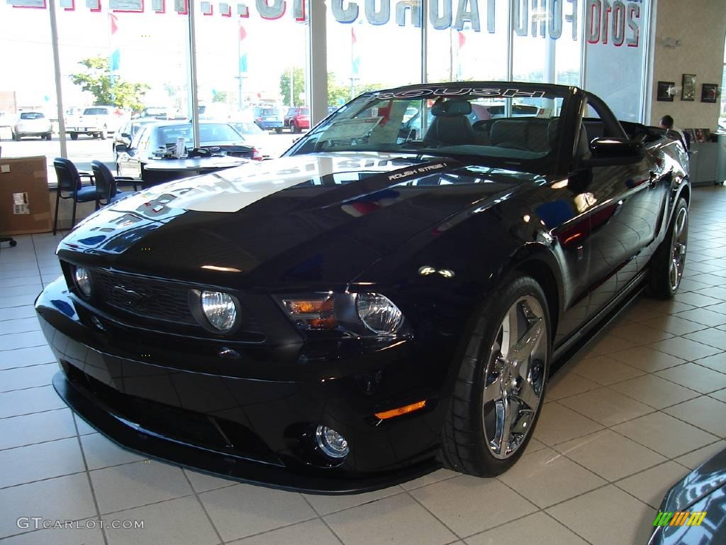 2010 Mustang Roush Stage 1 Convertible - Black / Charcoal Black photo #1