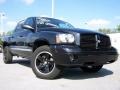 Brilliant Black Crystal Pearl 2007 Dodge Dakota Laramie Quad Cab 4x4